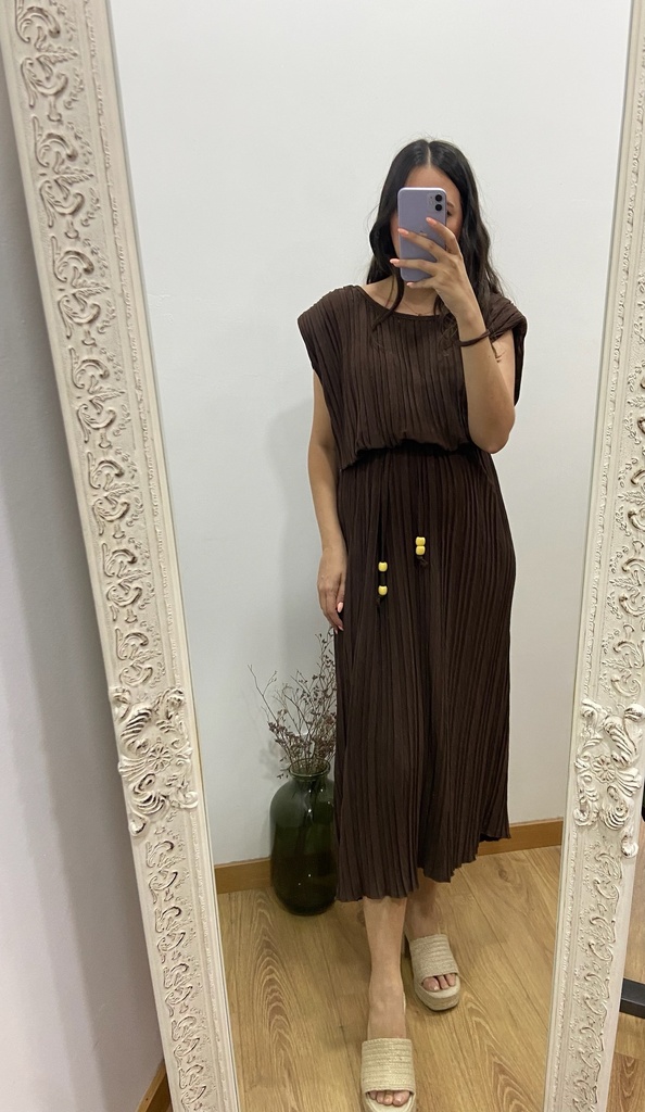 vestido plieges