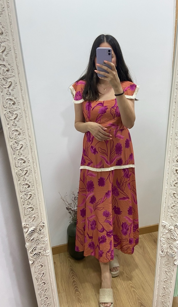 vestido nibia flores
