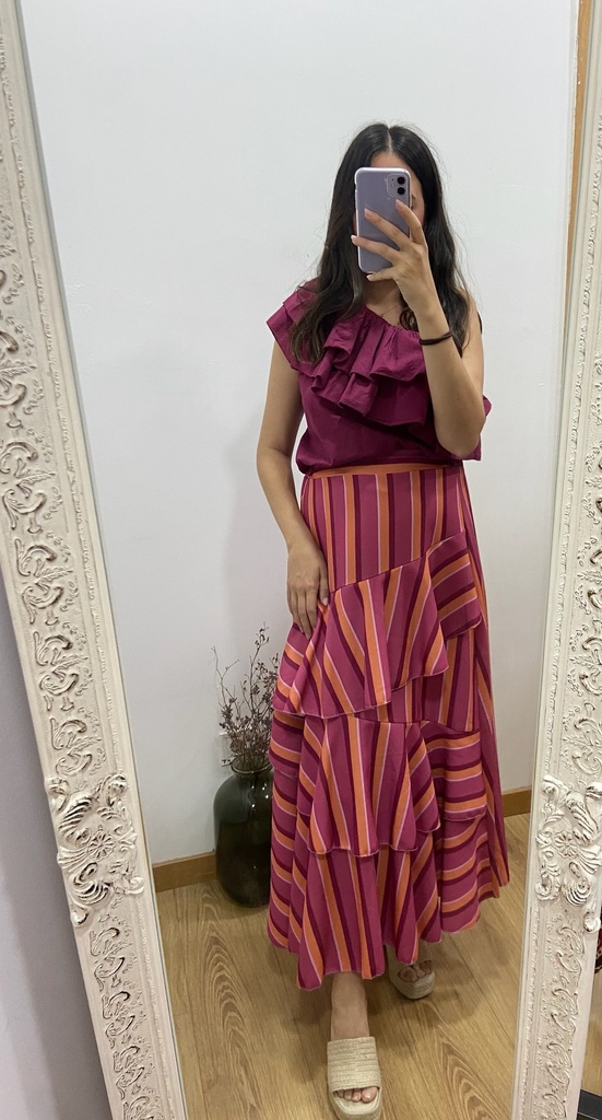falda estampada