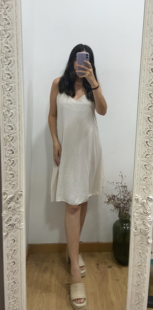 vestido tirante