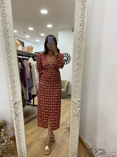 vestido estampado