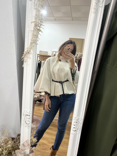 Poncho liso Cinturón