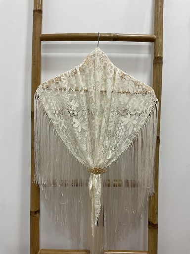 manton flamenca encaje 