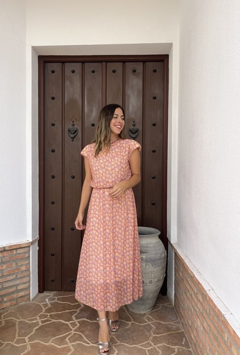 Vestido Gasa Hombreras