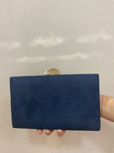[Ast20451] Cartera antelina azul
