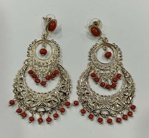 pendiente f filigrana colores