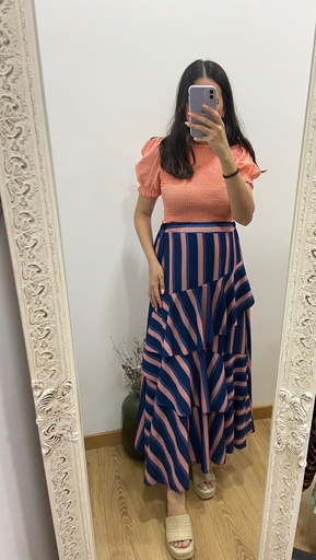 falda estampada