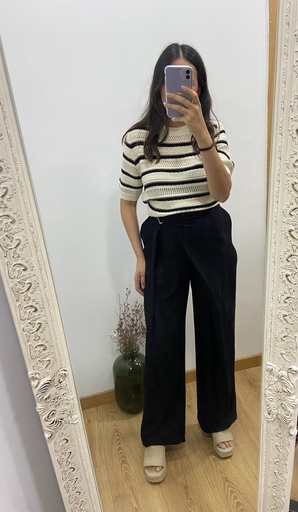 [2554] pantalon pinzas