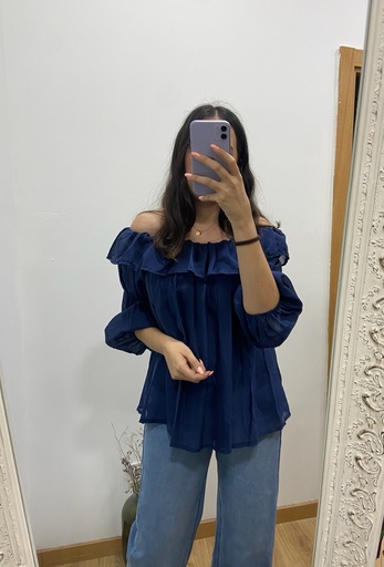 [50061] Blusa Mangas abullonadas