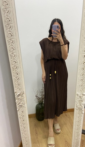 vestido plieges