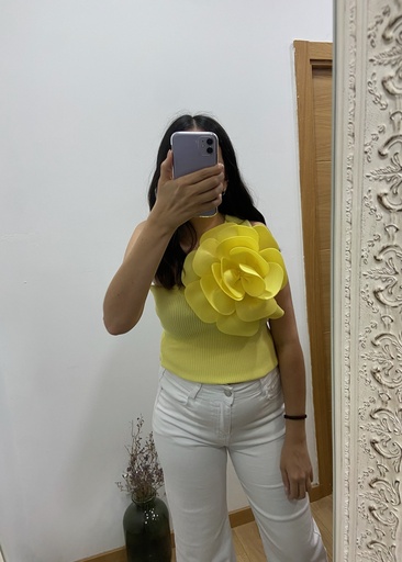 camiseta flor