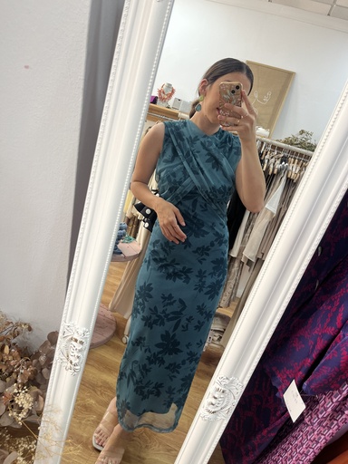 Vestido gasa cruzado