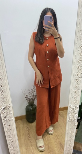conjunto boton dorado