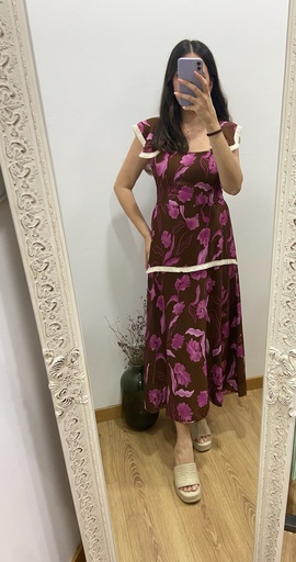 vestido nibia flores