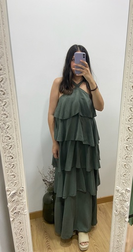 vestido volantes