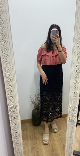 [28044] falda crochet