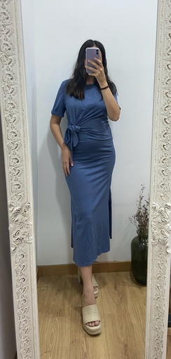 vestido lazada lateral
