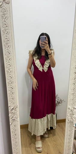 vestido luisi dos colores