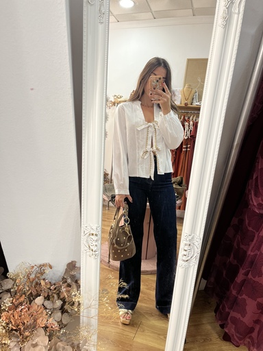 Camisa lazos dorado