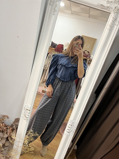 [A7867] Pantalon bombacho estampado