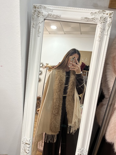 Fular con cuello pelo