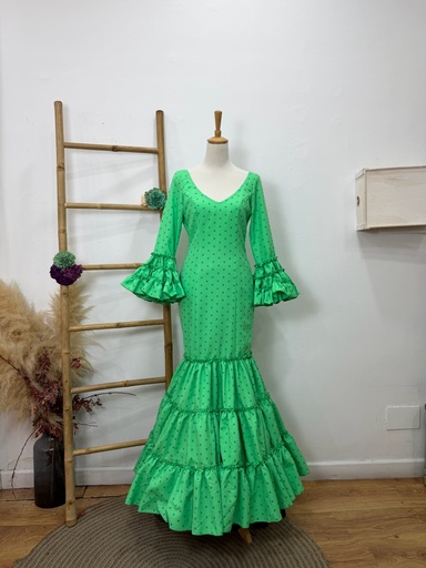 [302506] Vestido f Carmela lunares